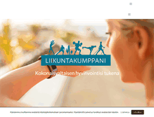 Tablet Screenshot of liikuntakumppani.fi